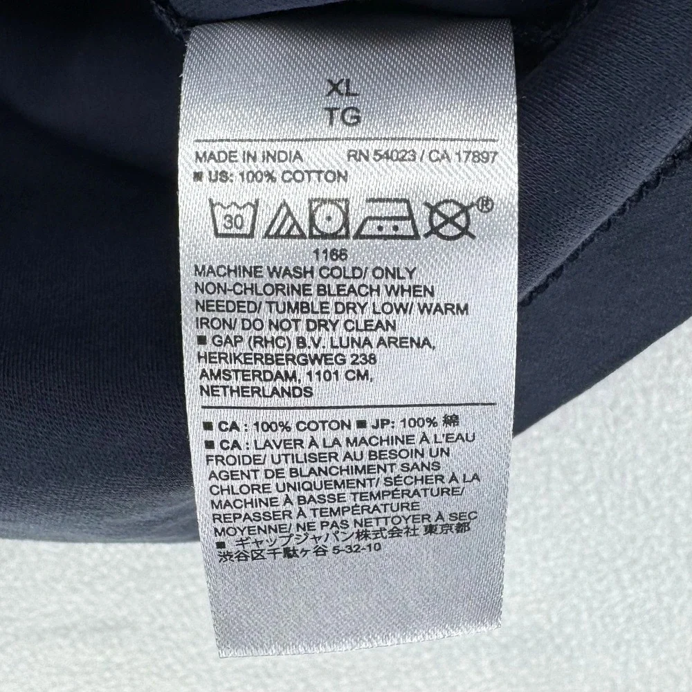 Banana Republic Polo Shirt Men XL Navy Blue Luxe Touch Performance Johnny Collar